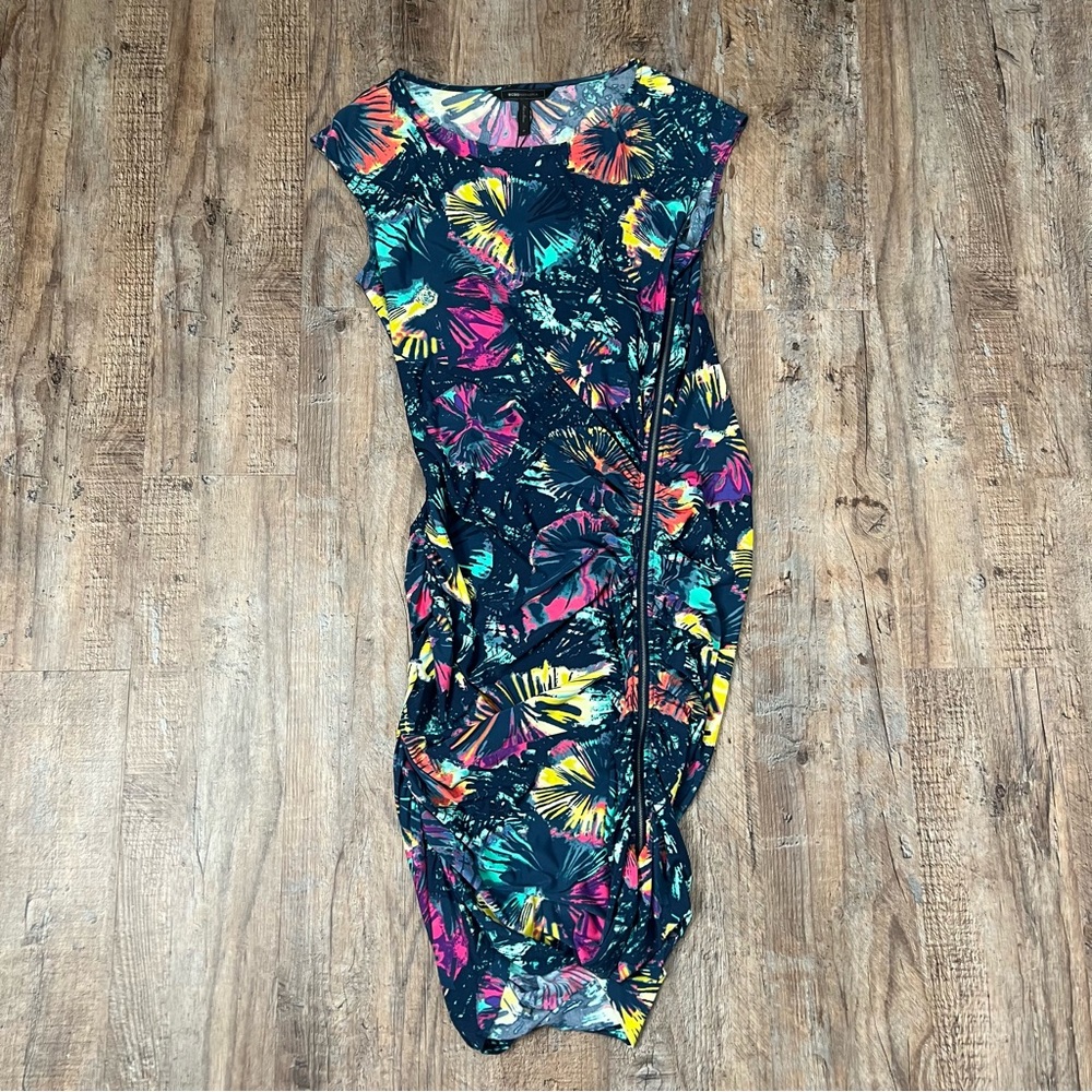 Ruched Multicolor Bodycon Dress